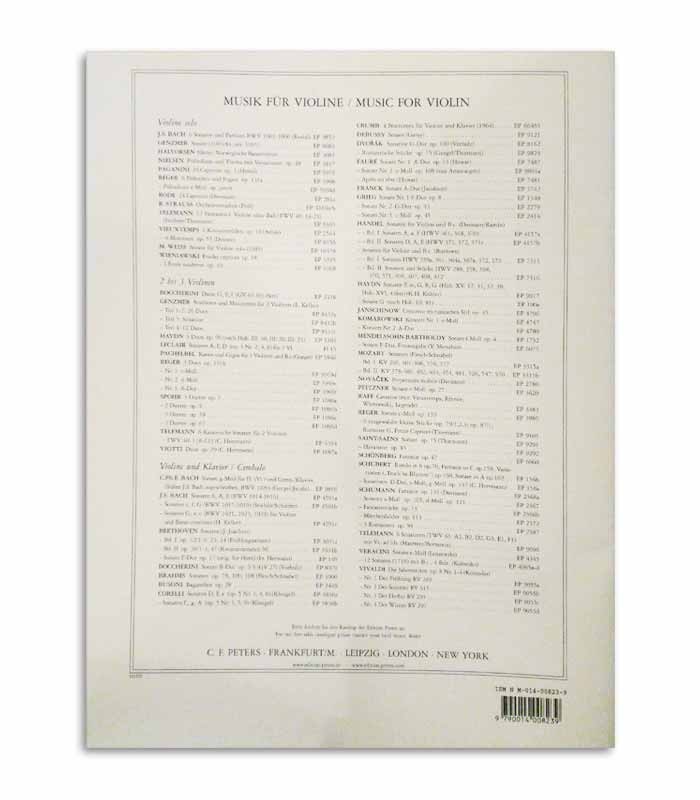 Livro Peters Mazas para Violino Opus 36 Vol 1 EP1819a