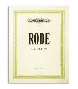 Libro Peters Rode 24 Capricen para Violín EP281a