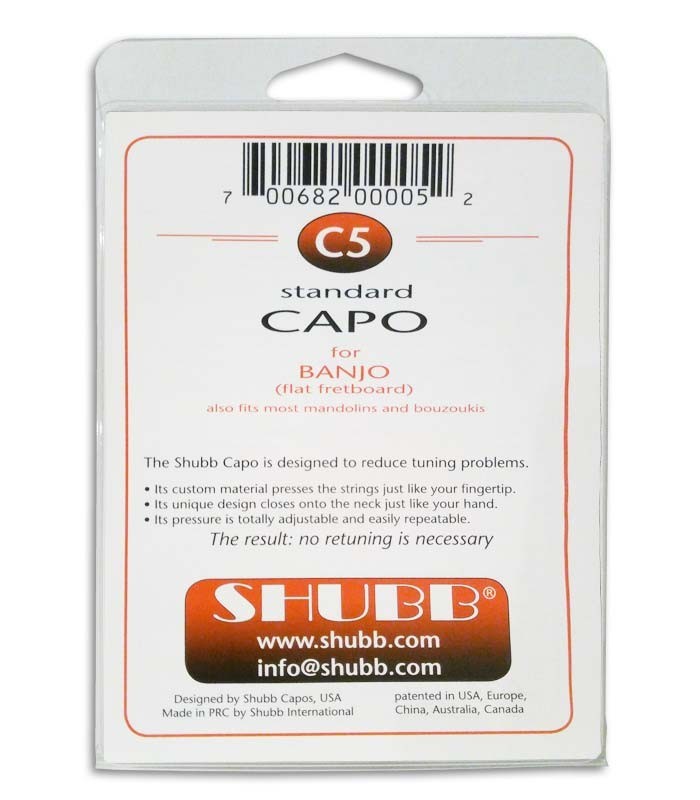 Capo Shubb C5 for American Banjo