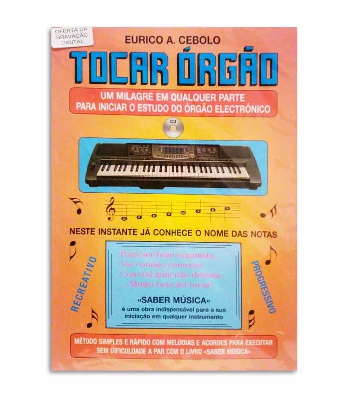 Book Eurico Cebolo Tocar Órgão with CD T ORG