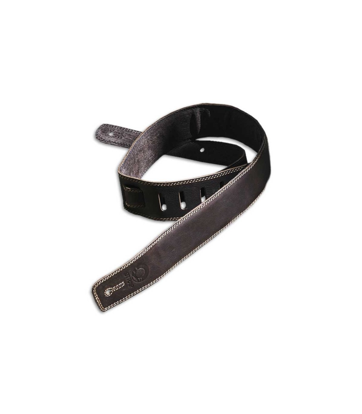 correa guitarra strap st3X cuero acolchada forro gamuza - Salón Musical