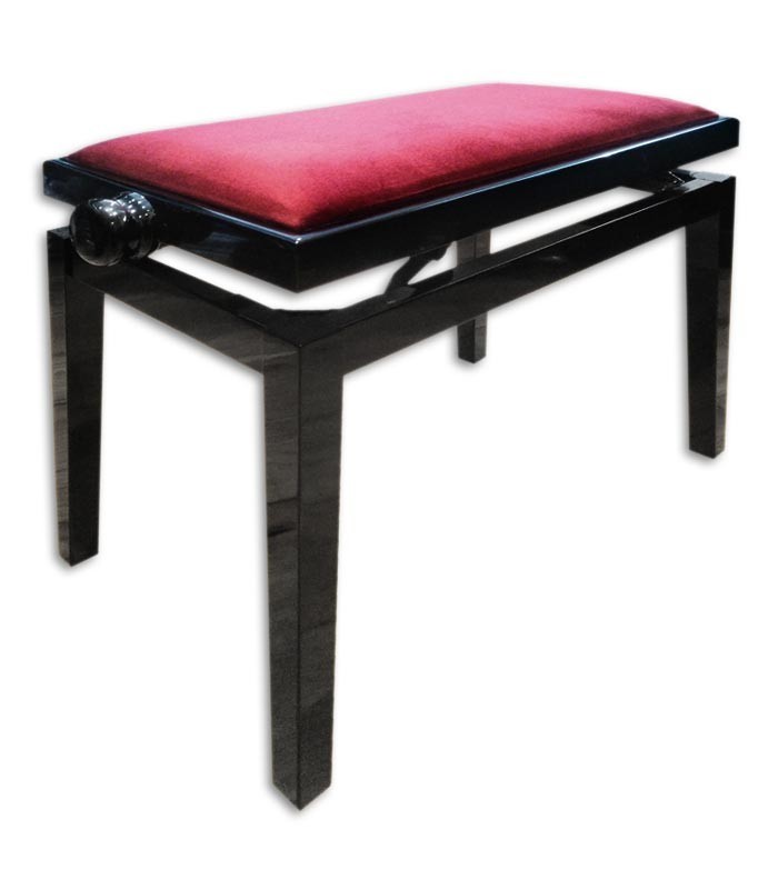 Banco para piano Discacciati 105R 41 05V Negro Rectangular Regulable