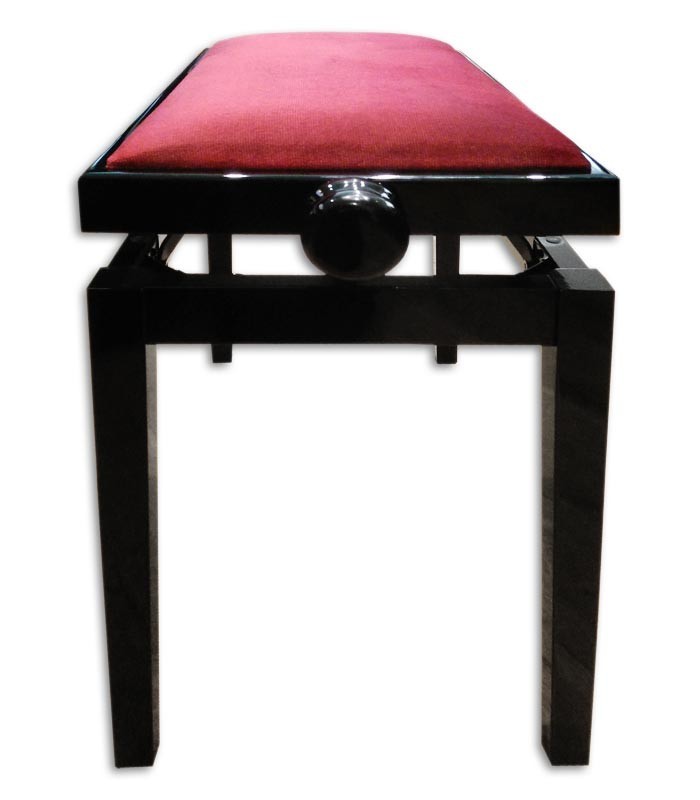 Banco para piano Discacciati 105R 41 05V Preto Retangular Regulável