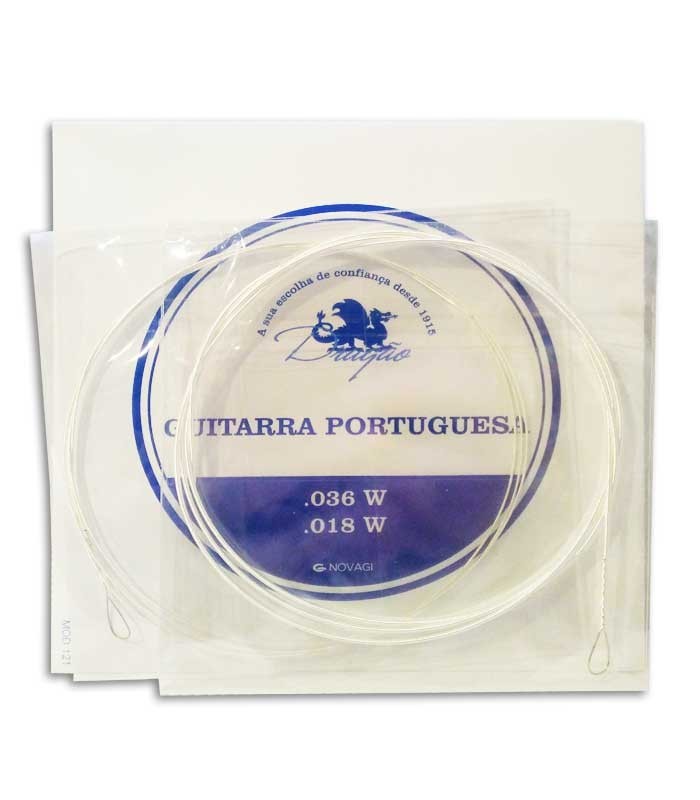 Juego de Cuerdas Dragão 005 Guitarra Portuguesa Afinación Coimbra Tensión Média