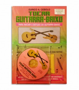 Livro Eurico Cebolo Método Tocar Guitarra Baixo com CD