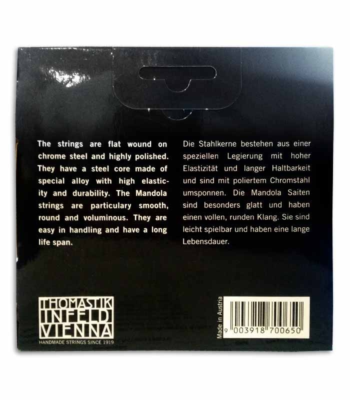 String Set Thomastik 174 for Mandola