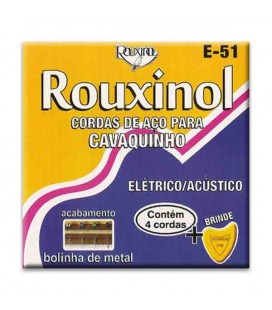Jogo de Cordas Rouxinol E51 para Cavaquinho Brasileiro
