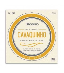 Juego de Cuerdas DAddario EJ93 para Cavaquinho Brasileño
