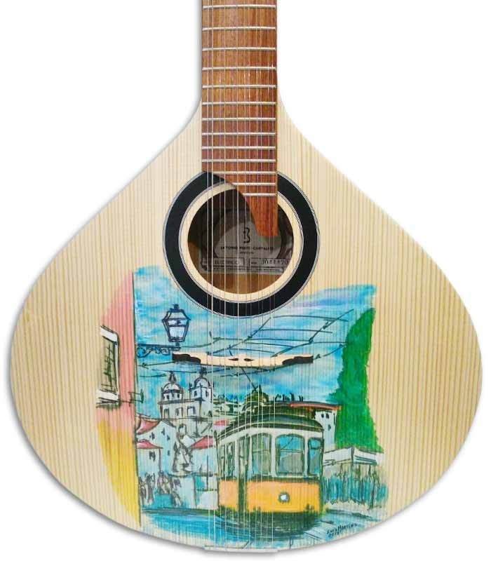 Guitarra Portuguesa APC GFHPLS Abeto Caoba Pintada a Mano