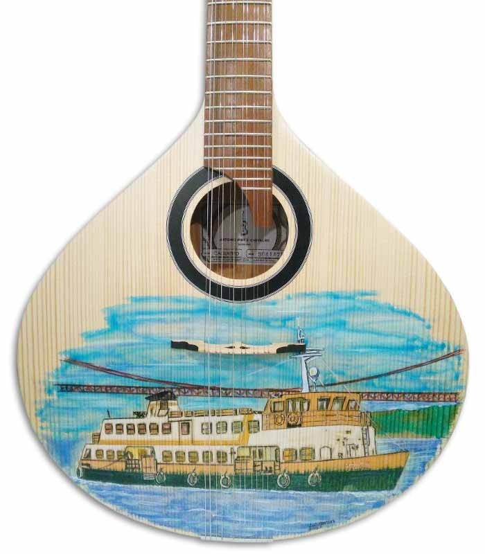 Guitarra Portuguesa APC GFHPLS Spruce Mogno Pintada à Mão