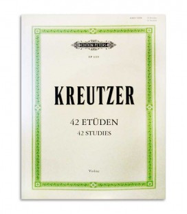 Libro Edition Peters EP4310 Kreutzer 42 Estudios para Violin