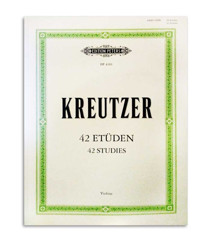 Livro Edition Peters EP4310 Kreutzer 42 Estudos para Violino