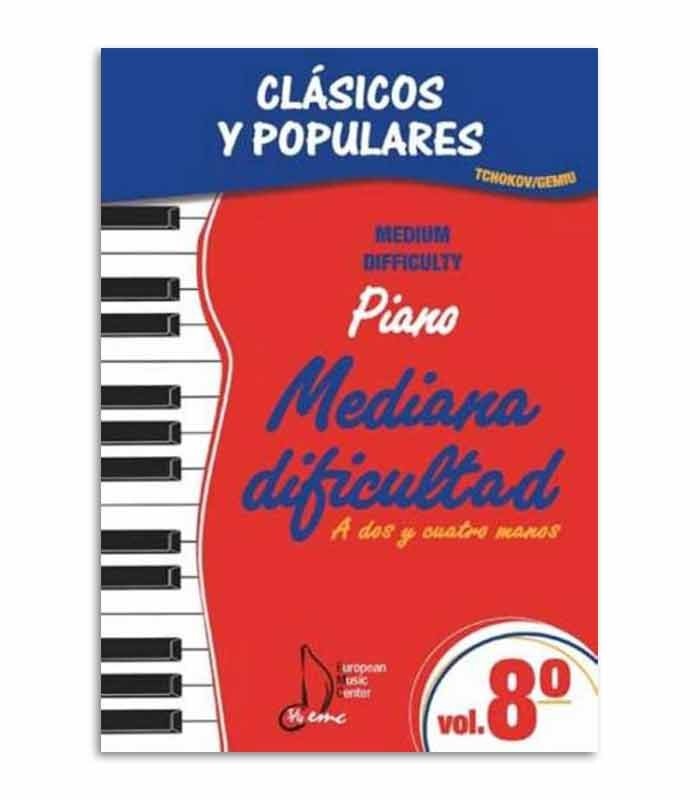 Book Clásicos y Populares para Piano Dificuldad Média Vol 8 EMC341250