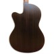 The back and the sides of the Acoustic Bass Guitar Deluxe Artimúsica 33133 are in solid indian rosewood