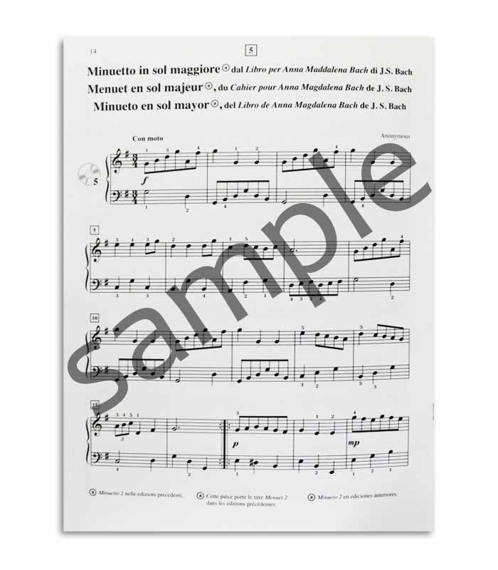 Muestra del libro Suzuki Piano School Vol 2 FR IT ES MB9319