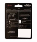 Back of package of tuner Fender Bullet Tuner with instructions