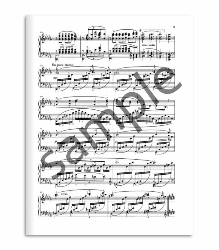 Outra amostra de página do livro Debussy Clair de Lune