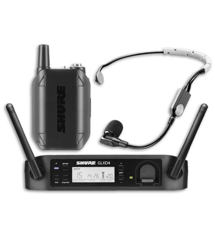 Microfone Shure Sistema sem Fios de Mão GLXD14E SM35 Z2