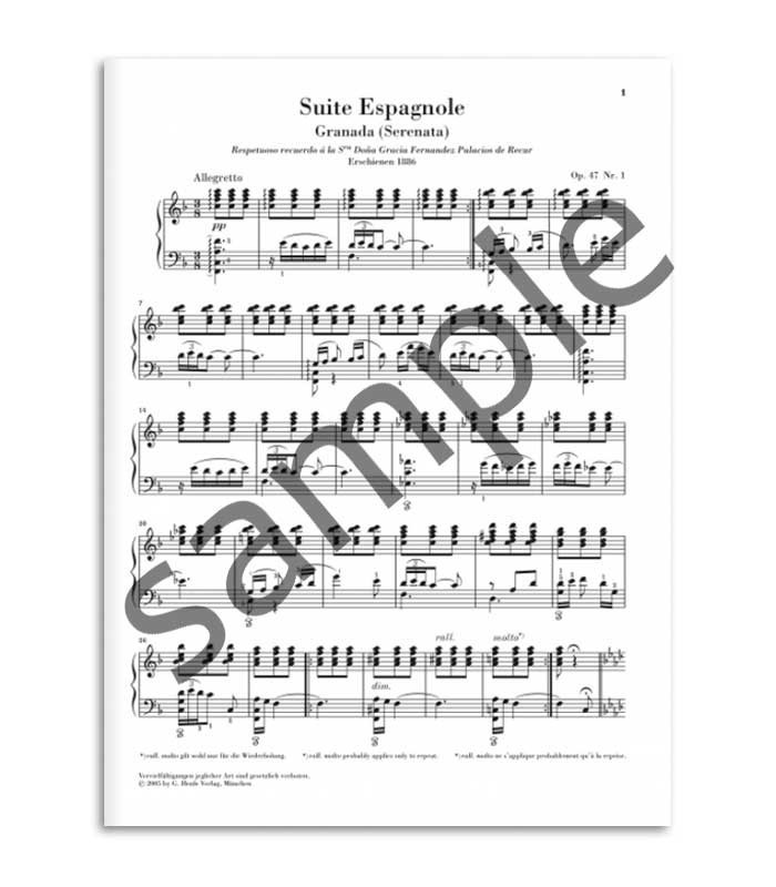 Libro Albeniz Suite Espanhola para Piano OP 47 HN783