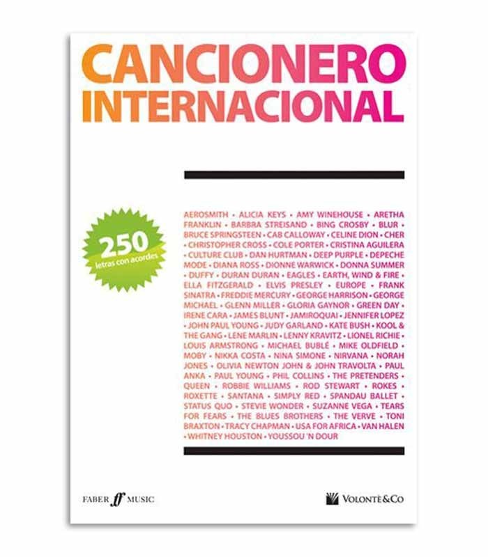 Cover of book Cancioneiro Internacional 250 Letras con Acordes 