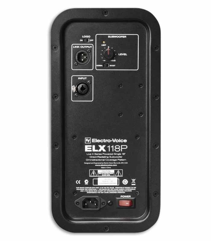 Subwoofer Electro Voice Eletrificada 700W ELX118P