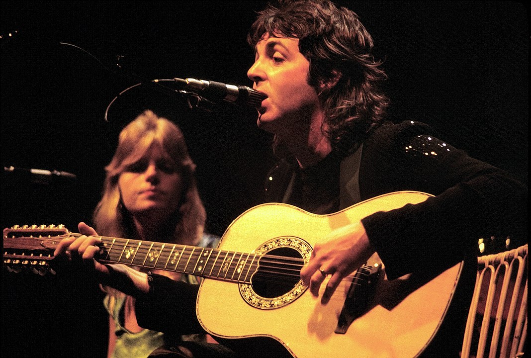 Paul McCArtney e Linda McCartney nos Wings