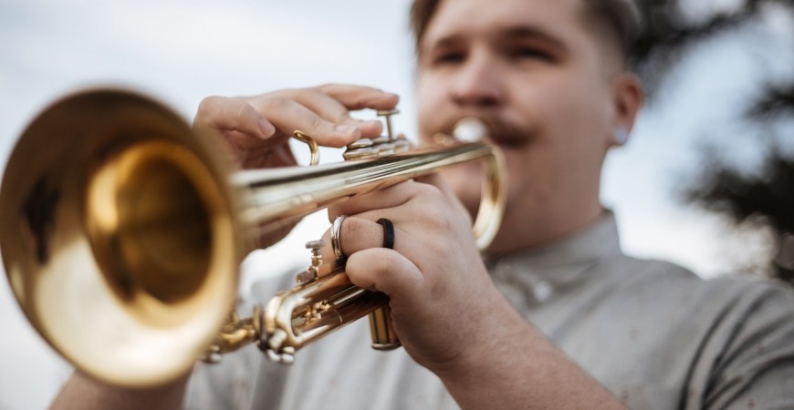 A mini orquestra portátil para férias